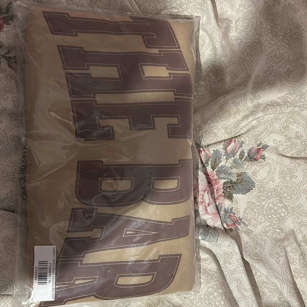 Women's The Bar Sweatshirt Beige Brown XL - Picture 2 of 2